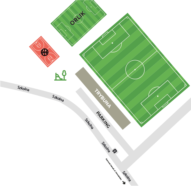Parking na stadionie w Poznaniu